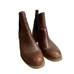 Red Wing Heritage Harriet Chelsea Ankle Boots 7.5 B Amber Harness Brown